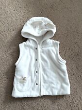 Natures Purest Cream Organic Pure Love Baby Gillet With Hood 3-6 Months.
