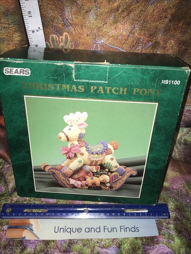 Christmas patch pony rocking - christmas,