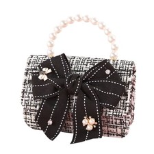 Korean Kids Purses and Handbags Mini Crossbody Cute Girls Faux Pearl Hand Bags