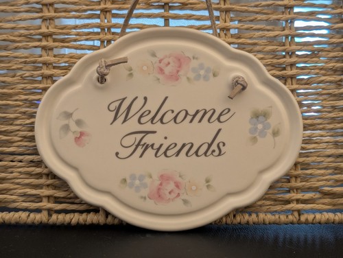 Pfaltzgraff tea rose - rose, welcome