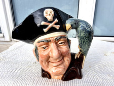 VINTAGE ROYAL DOULTON LONG JOHN SILVER CHARACTER TOBY JUG - 1951, No. D.6335