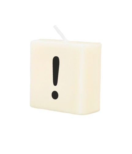 Letter candle - letter, !