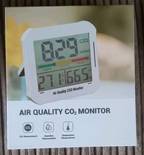  C1 Indoor Air Quality Monitor CO2 Temperature Humidity Meter Portable