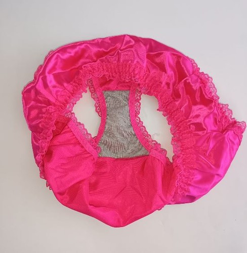 Hot pink satin - knickers, silky
