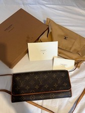 Authentic Louis Vuitton Monogram Pochette Twin GM