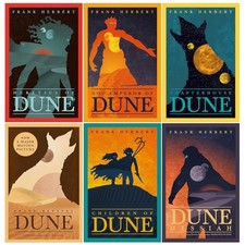 Frank Herbert Dune Series 6 Books Collection Set (Dune, Dune Messiah, Children)