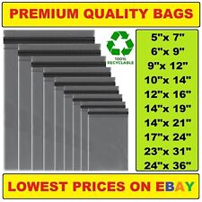 GREY Postal Post Packaging Bags Plastic Parcel Mailing Packing Postage Self Seal