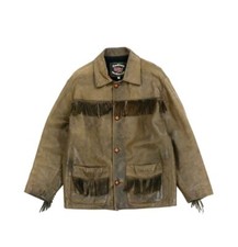 Vintage Indian Motorcycles leather fringe tassel jacket 