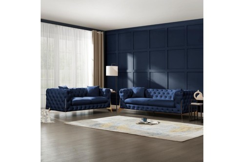 Velvet fabric chesterfield - velvet,