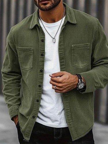 Men corduroy jacket - men's,