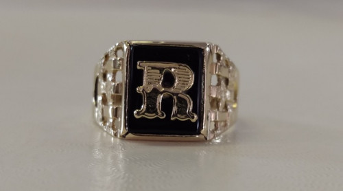 Mens 10k yellow gold - 10k, "r"