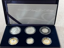 UK ROYAL MINT 2007 6-COIN .925 FAMILY SILVER PROOF IN BOX + COA (REF.N1.)