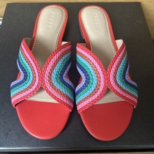 Boden Striped Flat Sandals