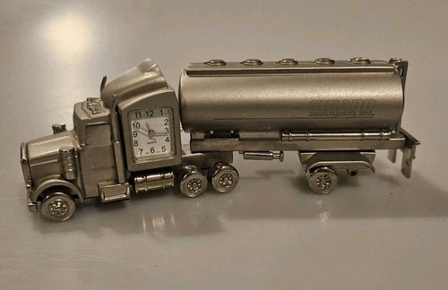 Semi truck desk - clock, tanker