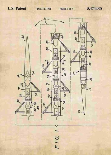 Person rowing shell - shell, patent