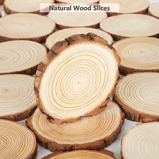 60/120 Pcs Natural Wood
