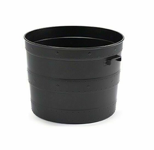 Garden barrel planter - planter, black