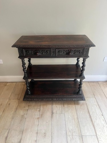 Antique oak buffet - server, with