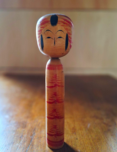 Japanese wooden kokeshi style - japanese, kokeshi-style
