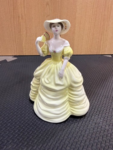 Coalport lady yellow dress - coalport,