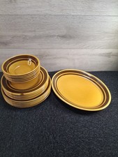 Set Of Kiln Craft Plates And Bowls. Staffordshire Pottery. Ironstone. Vintage. 