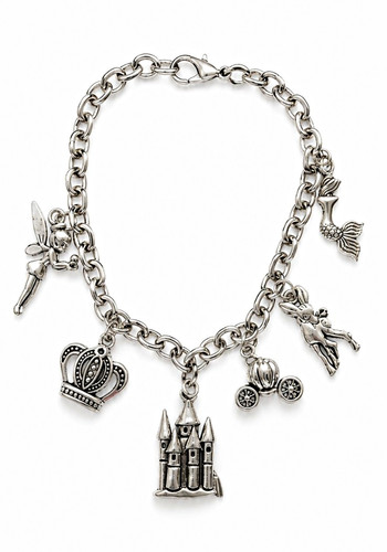 Silver cable chain - silver, charm