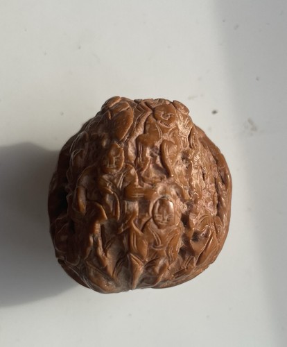 Carved walnut - carved,
