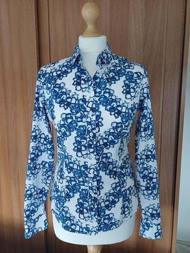 Kew blue white - , floral