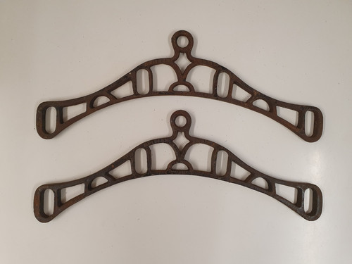 Pair vintage cast iron - vintage,