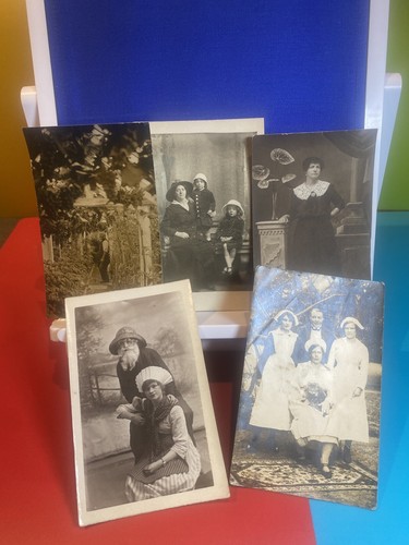 Antique photographic postcards - antique,