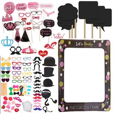 Photo booth selfie fun - booth, props
