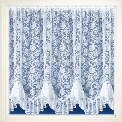 Kew floral lace net curtain - kew,