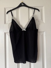 Vintage Y2K Primark Secret Possessions Black White Cami  Top Size 12