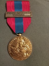 French Legion / Forces  5 Year Service Bronze Defence Of The Nation Medal