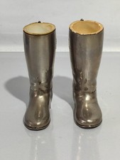 2 Silver Plated Grenadier England Riding Boots Possibly Drink Measures