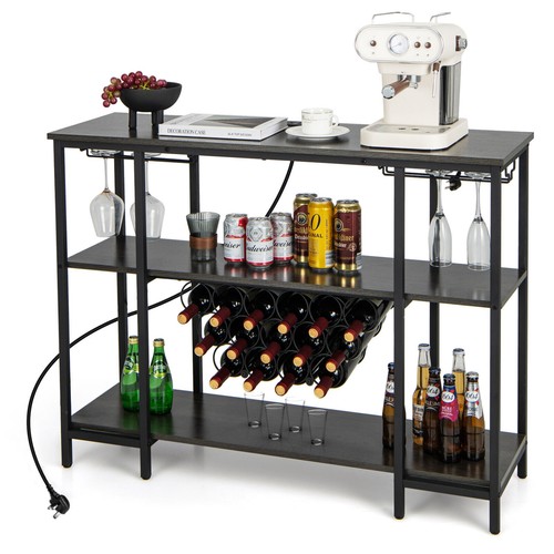 Wine coffee bar cabinet - cabinet, home