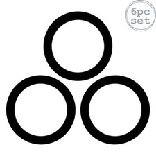 6x Glass Storage Jar Seals