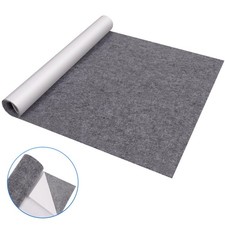 2 Metre X 1 Metre Wide Roll Of Grey STICKY BACK SELF ADHESIVE FELT / BAIZE