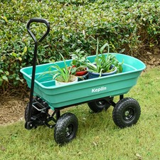 Plastic Wheelbarrow Cart (75L - 250kg Load), Heavy Duty Wheel Barrow