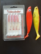 Genuine Sidewinder  4 Inch Bloodhead Sandeels Unopened 4 Pack Plus