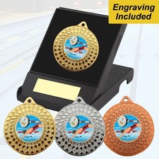 Female swimming medal - medal, in