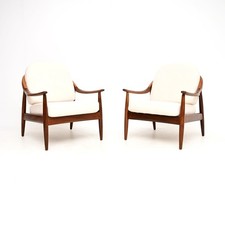 Pair vintage armchairs by - pair,