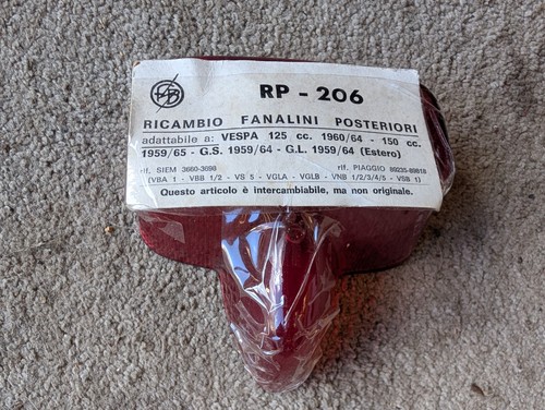 Vespa 125 150 160 rear - 160, gl