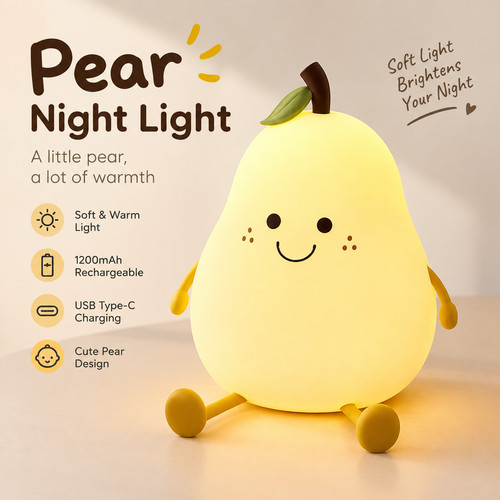 Cute pear night light - cute,