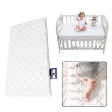 SNUZPOD 2 Bedside Crib with 80x36x5 cm Mattress Anti Allergy Breathable Quilted