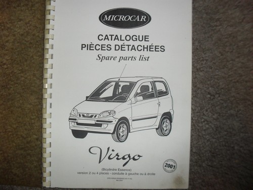 Microcar virgo 2001 parts - virgo,