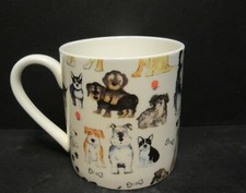 Extra Large Fine Bone China One 1 Pint Pot Mug Cup Rik's Dogs Walkies