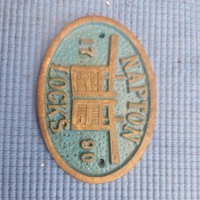 Vintage Canal Boat Ware Brass Plaques Various Barge Narrowboat Canals Locks