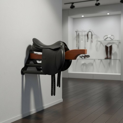 Wooden saddle rack easy use - rack,
