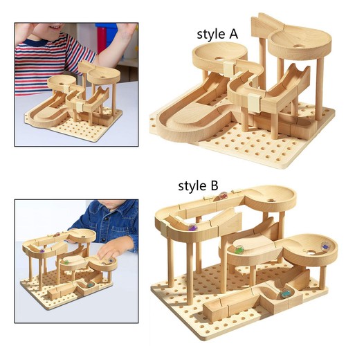 Wooden track marble - track,